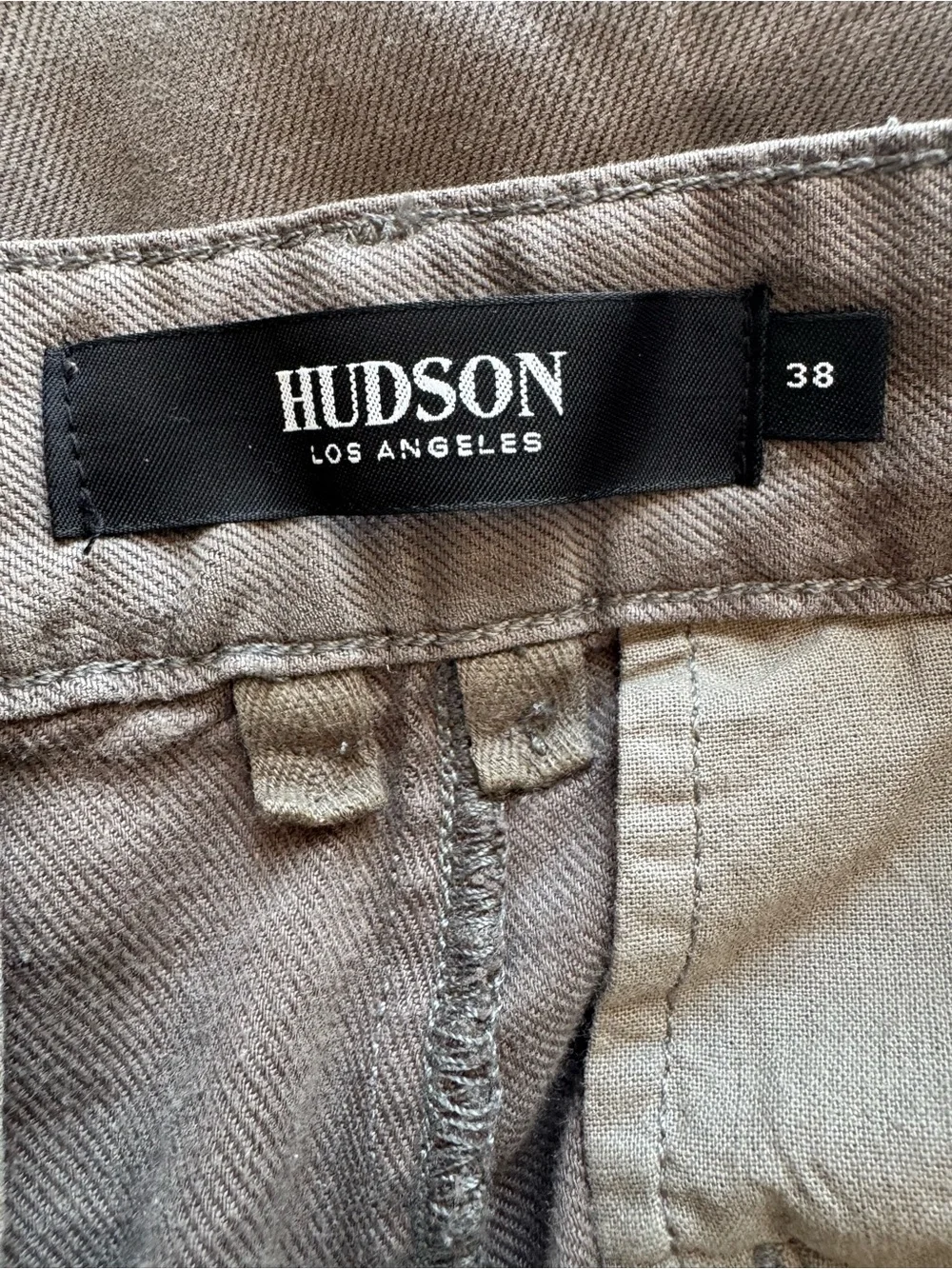 NWT Hudson Classic Slim Straight Fit Stretch Linen Blend Chino Pants *FLAWS*